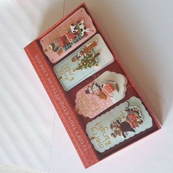 🎅🏼12 pcs 3D Holiday Gift Tags From To 1.85" x 3.75" Inch. Approx. - Picture 16 of 17